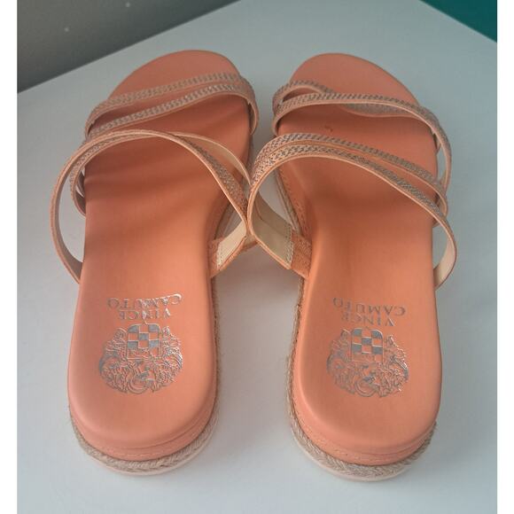 Vince Camuto Rallsan Strappy Crystal Women's Sandals Mimosa Size 8 - Picture 4 of 10